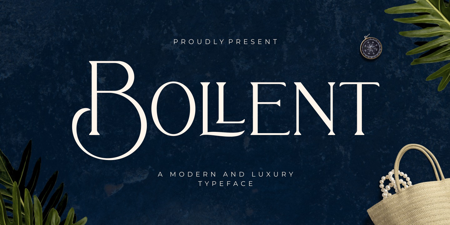 Beispiel einer Bollent-Schriftart